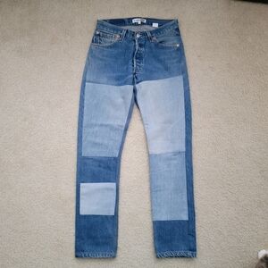 RE/DONE Levi’s Reconstructed Patchwork Jeans